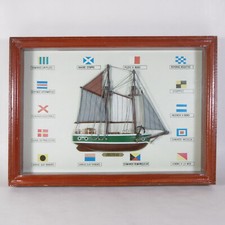 TECA VETRINETTA DA PARETE VELIERO BARCA GOLETTA NAUTICA MARE NAVE MEZZO SCAFO