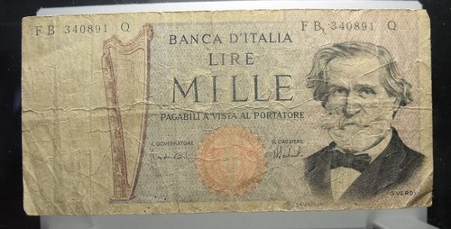Banconota 1000 lire giuseppe - banconota,