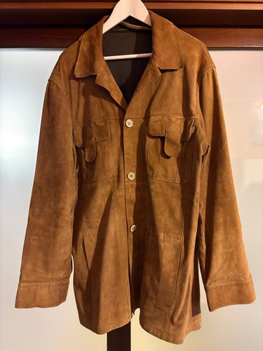 Giacca pelle scamosciata - pelle,