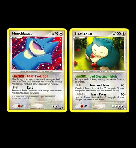 Lotto carte pokemon munchlax - lotto,