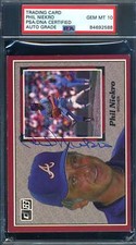 Phil Niekro PSA DNA Gem Mint 10 firmato 1983 Donruss Jumbo autografato