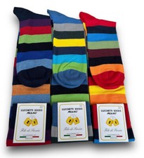 CALZE UOMO LUNGHE 3 PAIA FILO SCOZIA COLORATE POIS FANTASIA ESTIVE LEGGERE ??