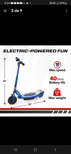 Razor e100 24v kick - razor, electric