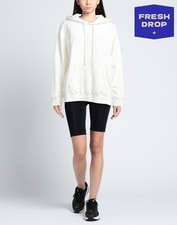 RRP €350 MM6 MAISON MARGIELA Pullover Felpa con Cappuccio Taglia S Logo Ricamato 