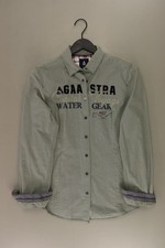 ⭐ Gaastra camicetta per le signore taglia 42, L a quadri verde oliva di cotone ⭐