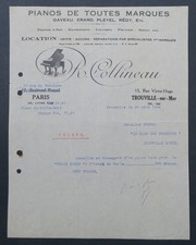 Fattura 1934 PIANOFORTI