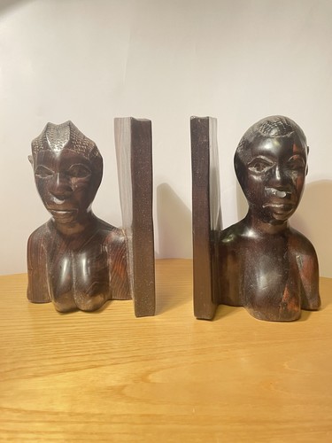 Coppia busti africani in - di,