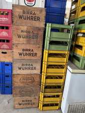 Storica cassa cassetta di legno Birra peroni e Wuhrer  per bottiglie.