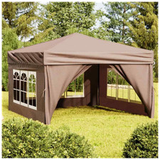 Gazebo 3x3m Taupe 210D Oxford
