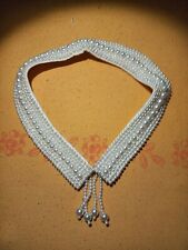 Colletto con perle per vestiti Vintage Perle Cucite