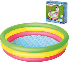 Piscina gonfiabile gioco Bambini Bestway rotonda da giardino 102x25cm a 3 anelli