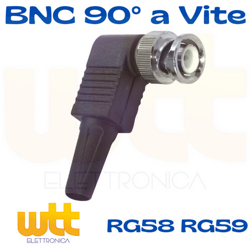 Connettore bnc angolo - bnc, 90°