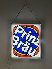 BIRRA PRINZ BRAU RARA INSEGNA LUMINOSA VINTAGE BAR MODERNARIATO PUBBLICITARIO