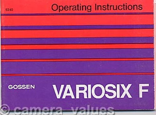 Gossen variosix libretto - gossen,