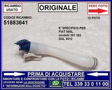 TUBO CONDOTTO VASCHETTA ACQUA TERGI CRISTALLO -ORIGINALE- FIAT 500L 500L DA 2012