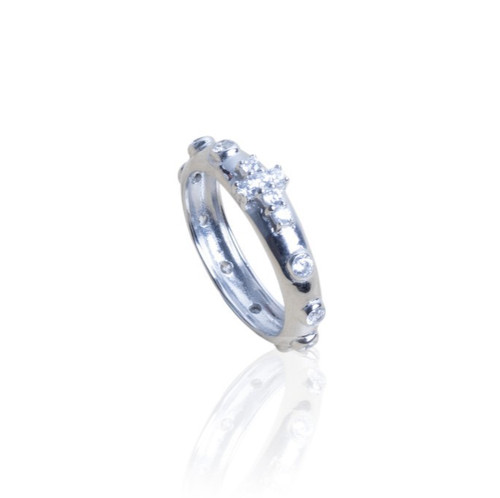 Anello rosario con zirconi - anello,