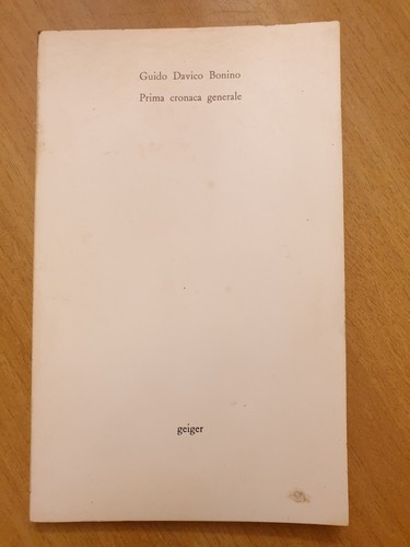 Prima cronaca generale - -, guido