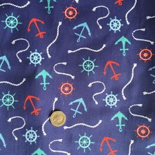 Tessuto PoliCotone Marinai