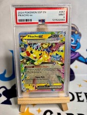 Pokemon PIKACHU ex Holo Eng PSA 9 ssp en surging sparks #57 tcg card mint (no 10
