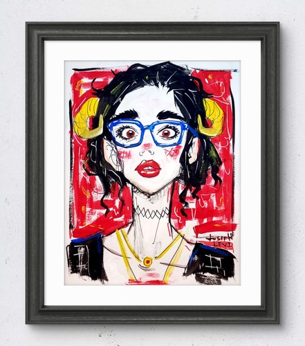 Ritratto femminile pop art
