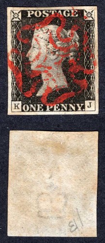Penny black piatto 1b - (kj),