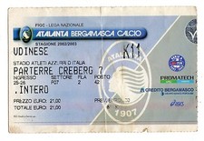 CALCIO   BIGLIETTO  TICKET   ATALANTA  UDINESE    CAMPIONATO   2002/2003