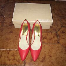 Michael Kors Scarpe Tacco Decollete Flex Mid Pump Saffiano Mandarino 38 (8M)