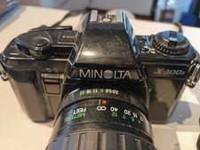 Macchina fotografica reflex analogica Minolta X-300s - Teleobiettivo - Custodia 