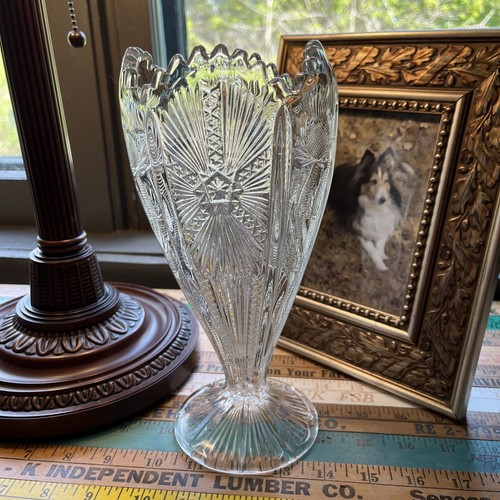 Vaso cristallo taglio vintage