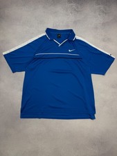 Maglia Vintage Nike Challenge Court Andre Agassi Tennis Blu 1997 Taglia XL