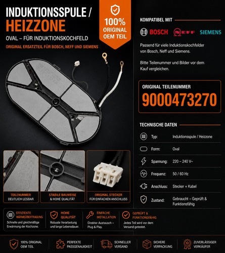 Bobina induzione zona - induzione, /
