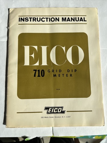 Eico modello 710 - modello, dip