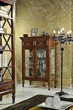 VETRINA CREDENZA LEGNO CON
