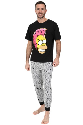 Pigiama lungo uomo simpson - lungo,