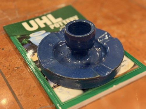 Uhl pottery posacenere blu - uhl,