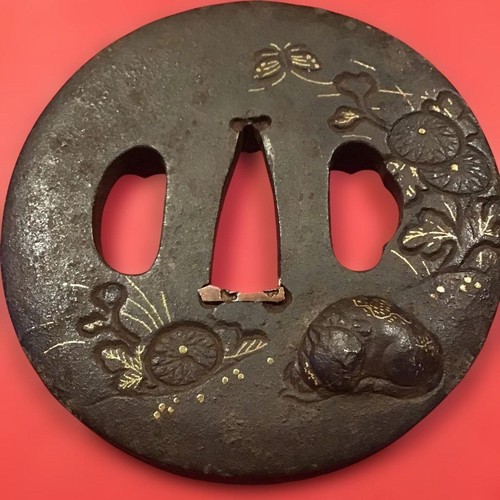 Tsuba giapponese ferro