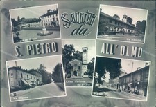 n540 cartolina s.pietro all'olmo 5 vedutine provincia di milano
