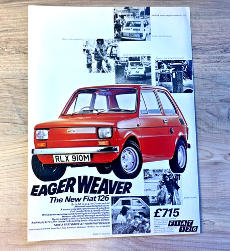 Fiat 126 launch 1970s - fiat,