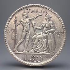 20 LIRE 1927 LITTORE BB+