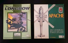 LOTTO BIG BOX PC VINTAGE GIOCHI PER COMPUTER LONGBOW APACHE NASCAR