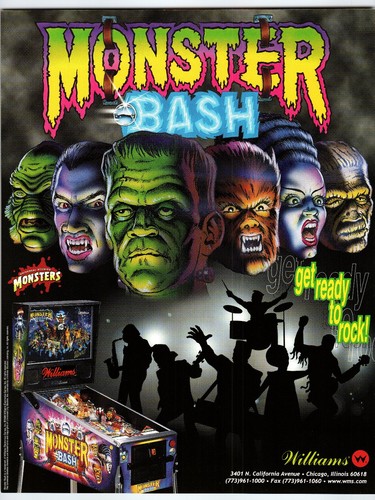 Williams monster bash flipper - williams,