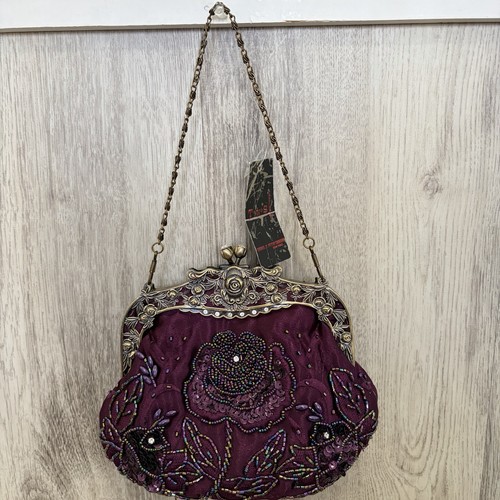 Borsa sera vintage viola - da,