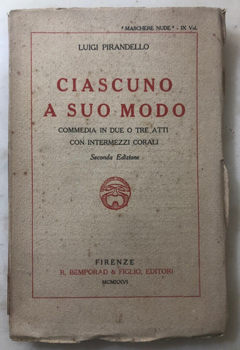 Libro luigi pirandello - libro,