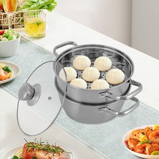 Vaporiera Pentola Acciaio Inox