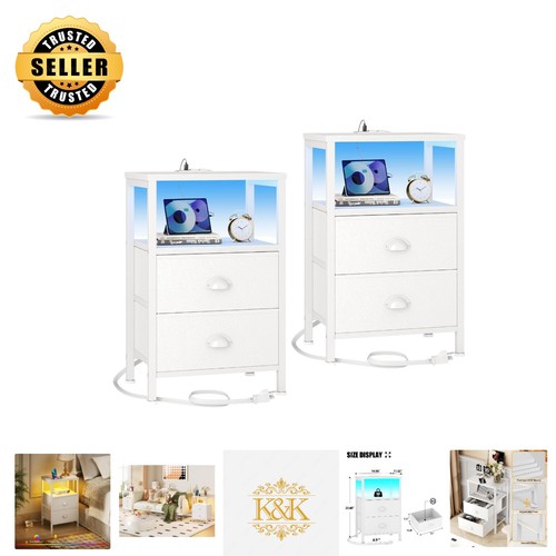Comodino bianco versatile - , set
