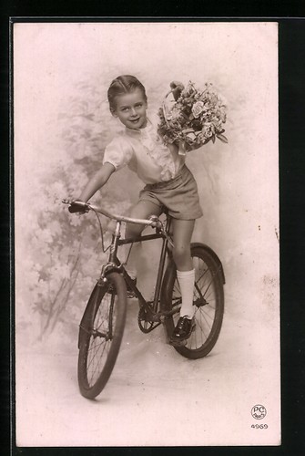 Cartolina giovane ragazzo - ragazzo, in