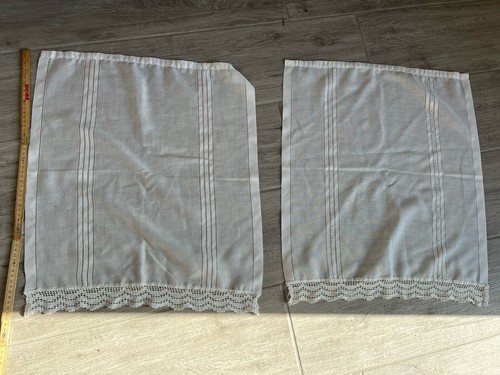 Tende bianche ricamate - tende,