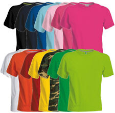 T-SHIRT MANICA CORTA GIROCOLLO PAYPER SUNSET KIDS COTONE BAMBINO BAMBINA RAGAZZA