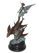 Scultura In Bronzo Fata Che