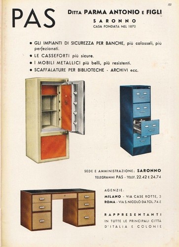 Pubblicita 1936 pas parma - pubblicita',